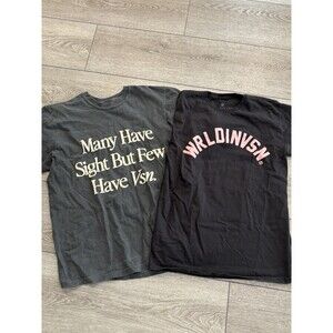 WRLDINVSN Tee shirt Size Medium Lot Of 2